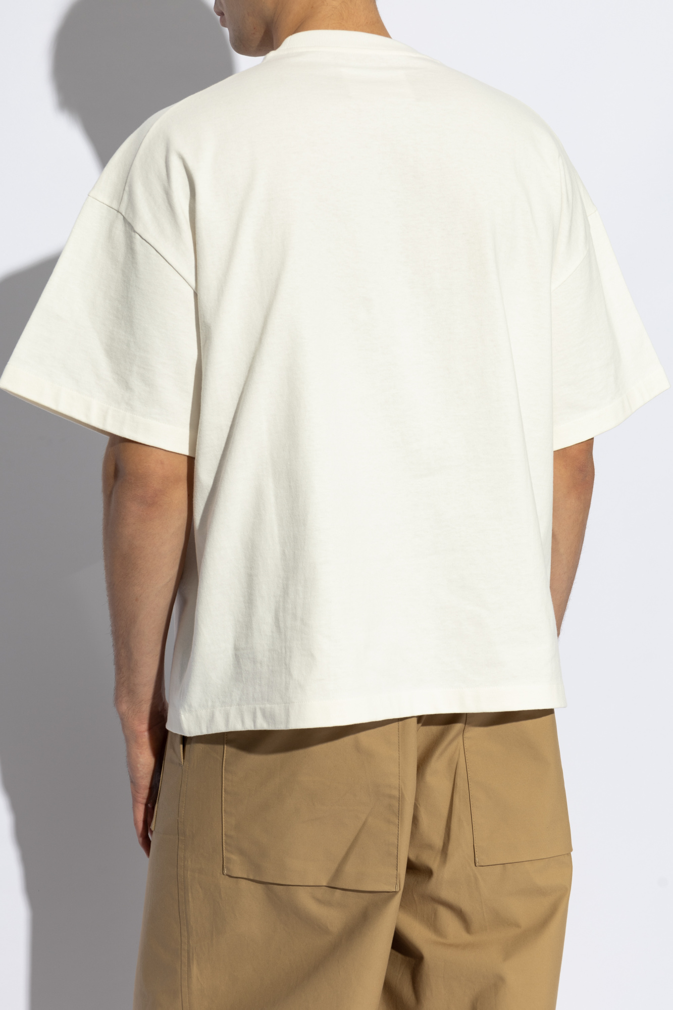 Cream T-shirt with logo JIL SANDER - Vitkac Canada